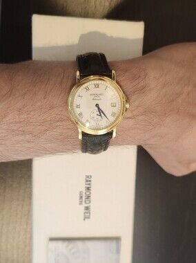 Raymond Weil Tradition Rare Vintage 18k Gold Plated Automatic 2835